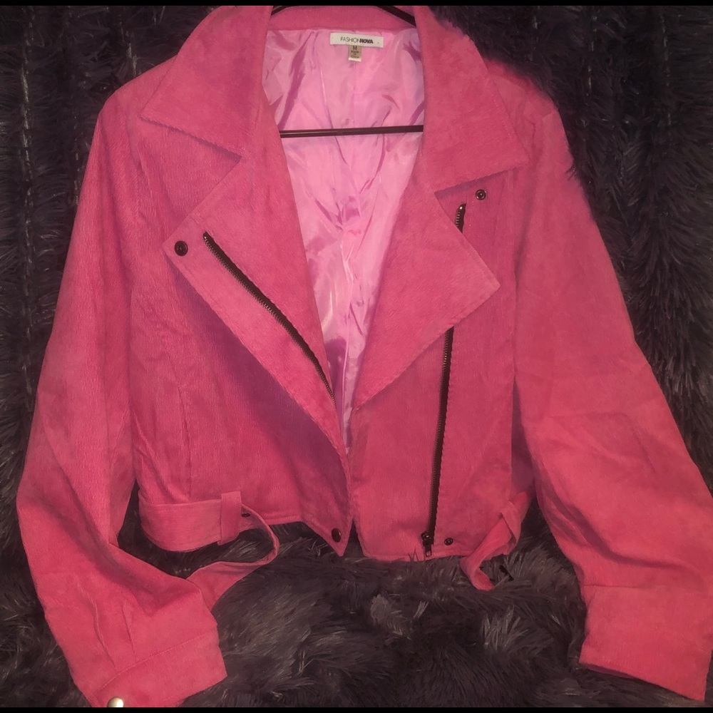 Fashion Nova Pink Jacket Size S
